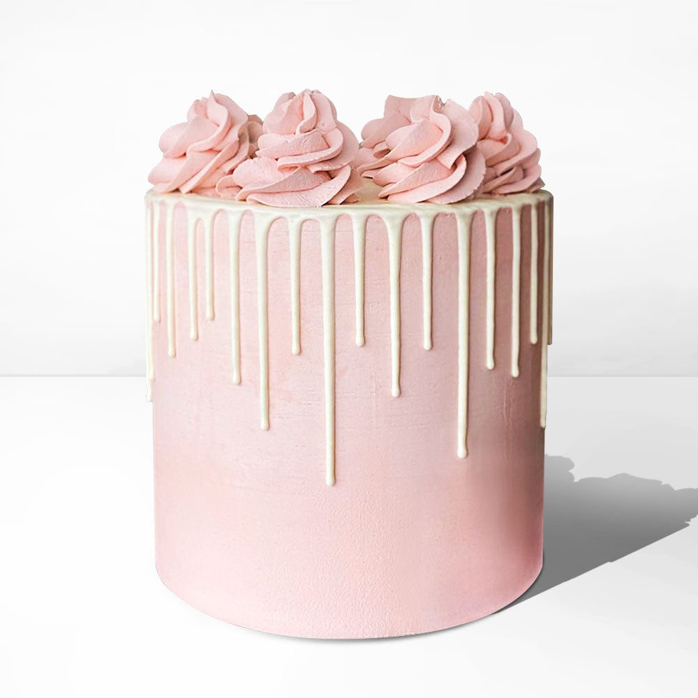 Model # 11123 Rosy Drip Cake - LGV Bakery