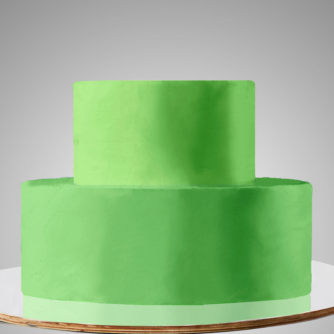 E13. 2 Tier A: Two Color, Clean Icing Cake