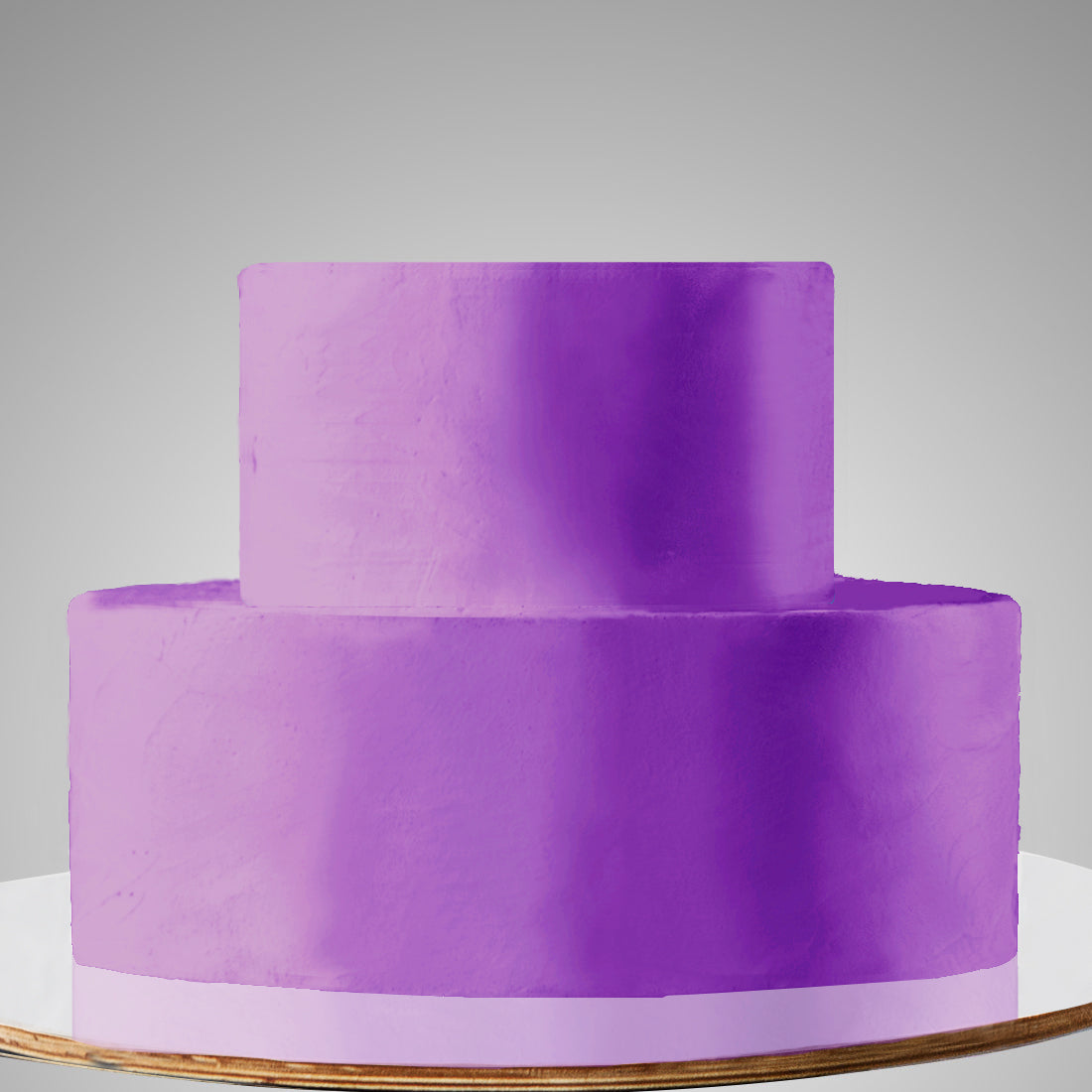 E13. 2 Tier A: Two Color, Clean Icing Cake