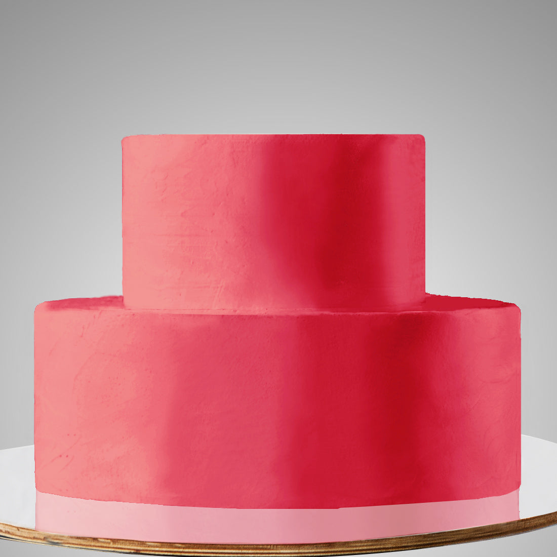 E13. 2 Tier A: Two Color, Clean Icing Cake