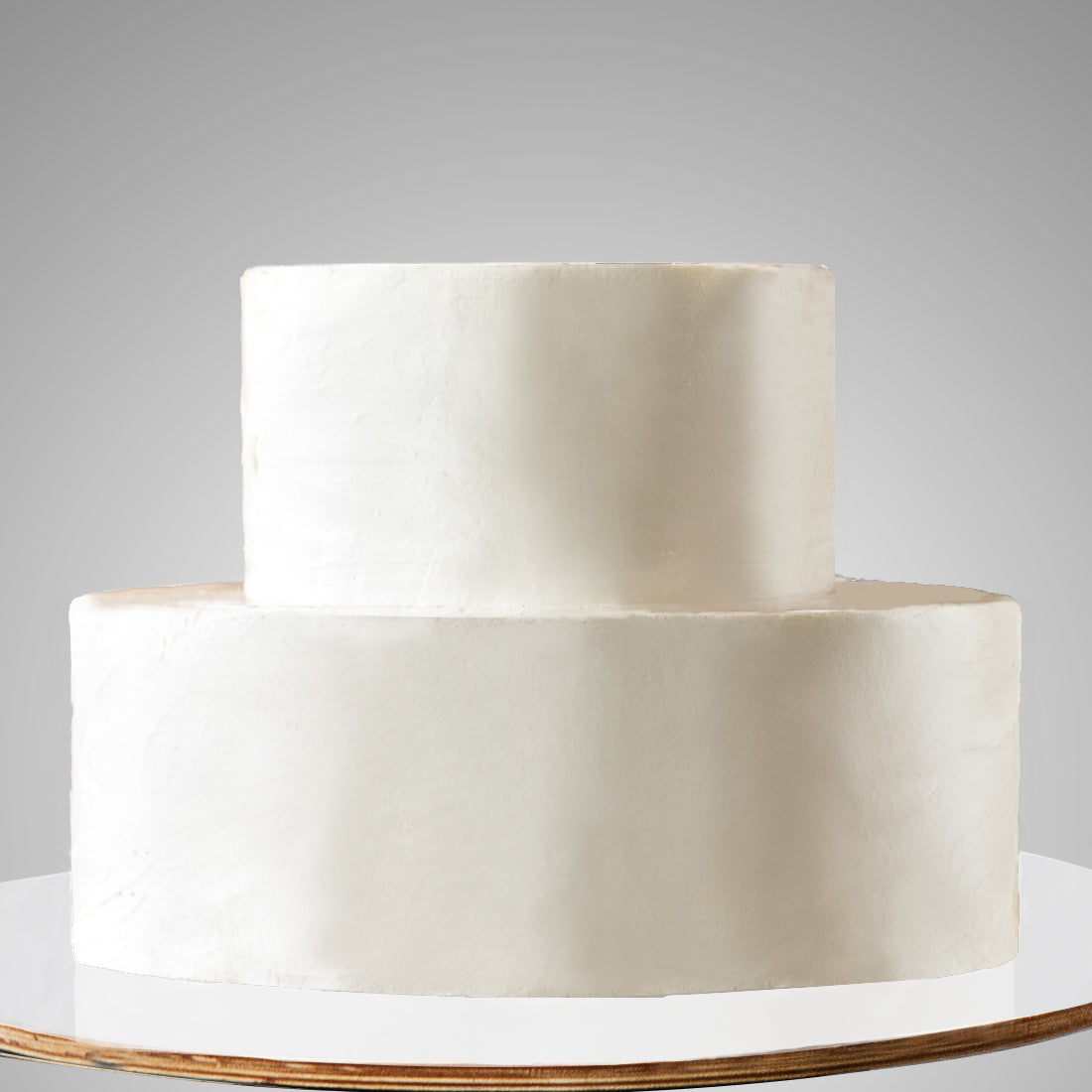 E13. 2 Tier A: Two Color, Clean Icing Cake