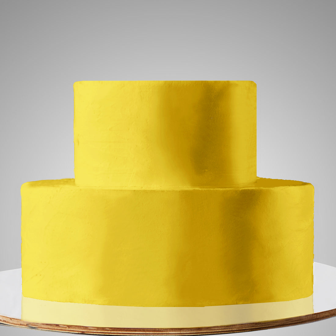 E13. 2 Tier A: Two Color, Clean Icing Cake