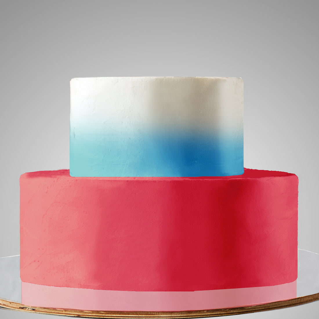 E14. 2 Tier A: 2nd Tier Ombre Cake