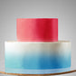 E15. 2 Tier A: 1st Tier Ombre Cake