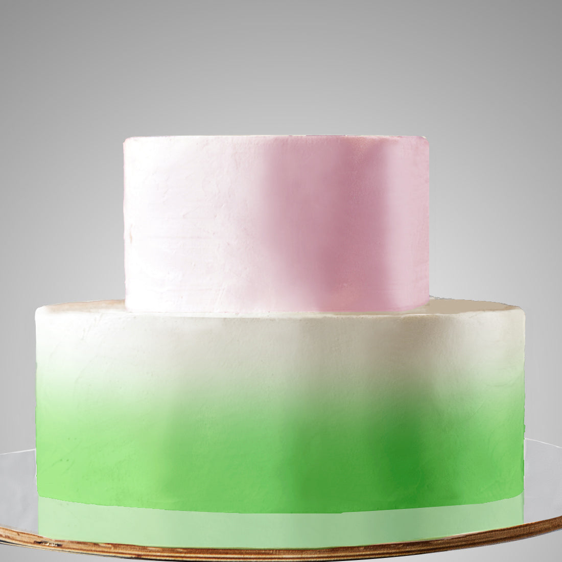 E15. 2 Tier A: 1st Tier Ombre Cake