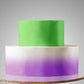 E15. 2 Tier A: 1st Tier Ombre Cake