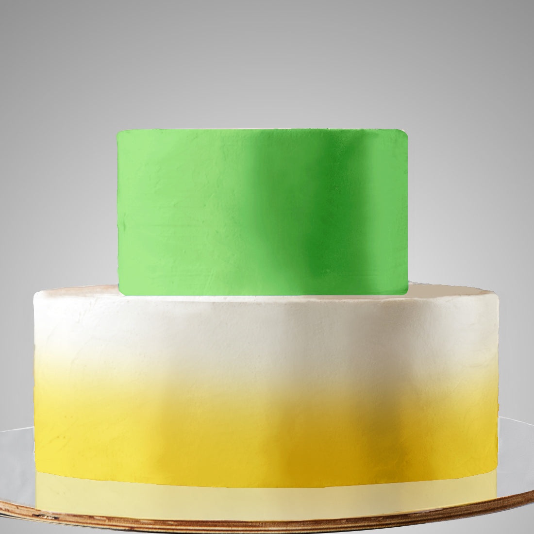 E15. 2 Tier A: 1st Tier Ombre Cake