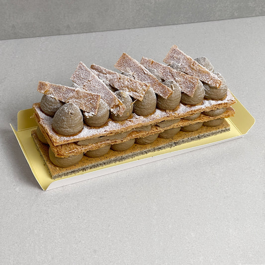 H7. Hojicha Mille-Feuille Cake