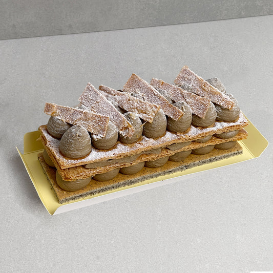 H7. Hojicha Mille-Feuille Cake