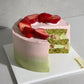 A14. Strawberry Matcha Cake