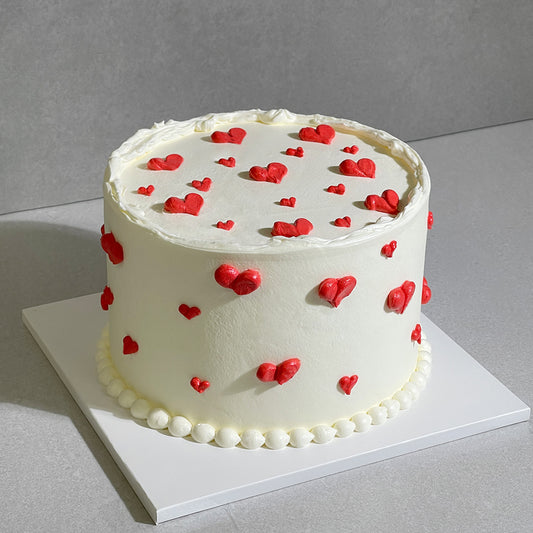 C11. Buttercream Heart Cake