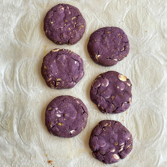 J21. Ube White Choco Cookie